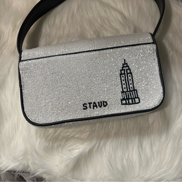 STAUD Tommy Beaded Bag I Love NY - Picture 7 of 10